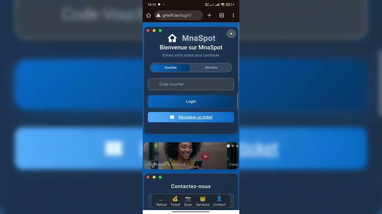Mikrotik hotspot template 19 -  login page - portail captif