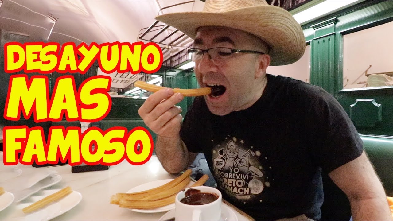 El desayuno más famoso de ESPAÑA - Chocolate con Churros - Chocolatería San Ginés