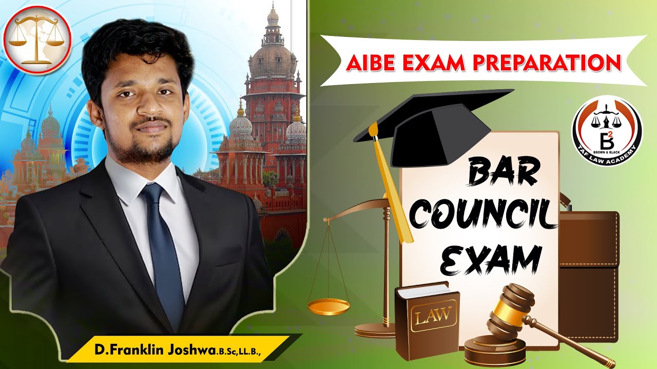 How To Clear AIBE Exam| Preparation Strategy | Advocate - D. Franklin Joshwa Sir |