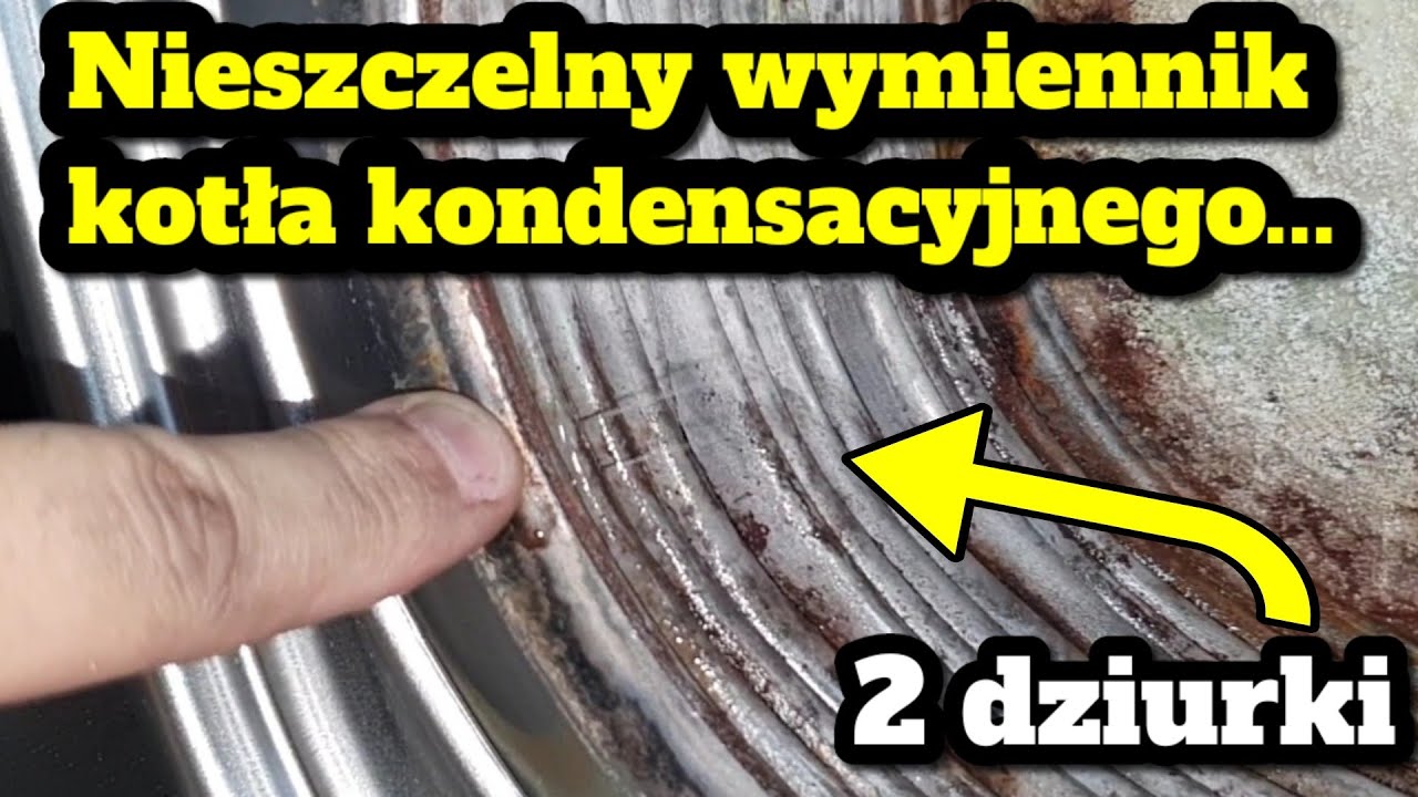 Nieszczelny wymiennik moduł kondensacyjny kotła gazowego Immergas Victrix po 12 latach pracy