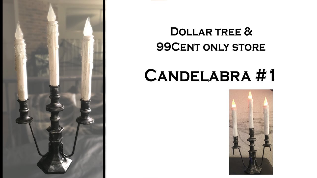 Halloween DIY / Candelabra1 / Dollar Tree & 99cent Only Store