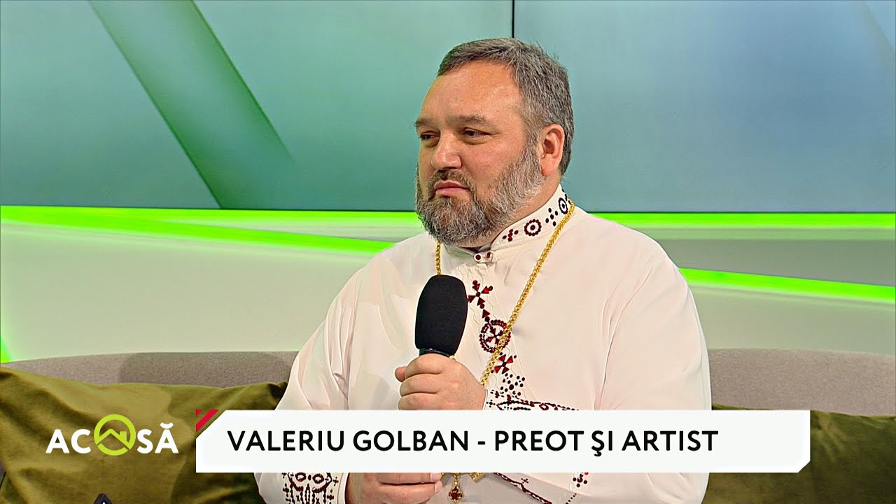 Valeriu Golban e preotul care pe lângă piesele bisericeşti, compune şi cântă muzică uşoară