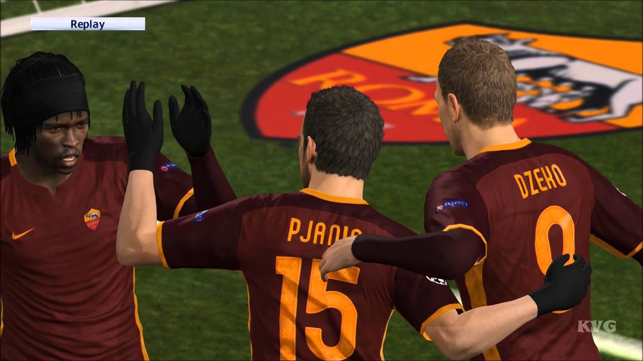 PES 2016 - UEFA Champions League - AS Roma vs Real Madrid Gameplay (PS4 HD) [1080p60FPS]