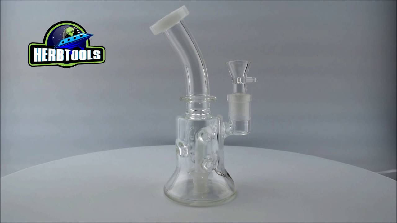 Black Leaf Small Diffuser Bong [HD] [HERBTOOLS]