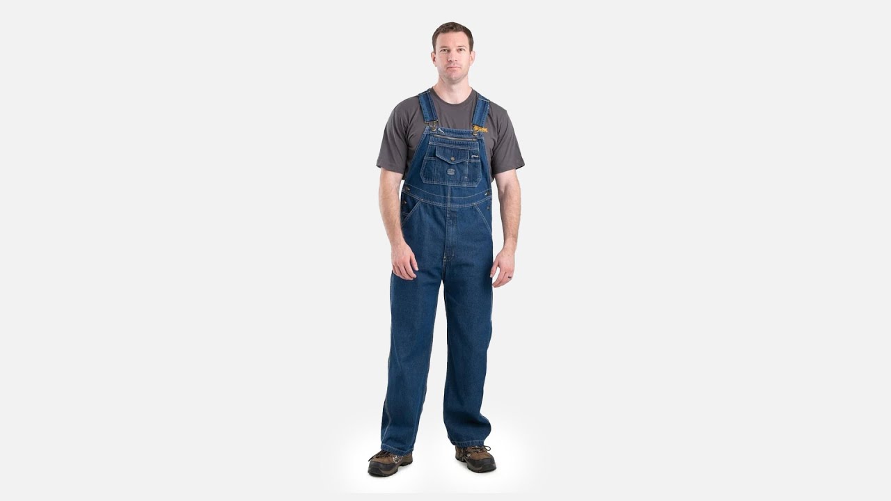 Berne® Men's Heritage Unlined Washed Denim Bib Overall