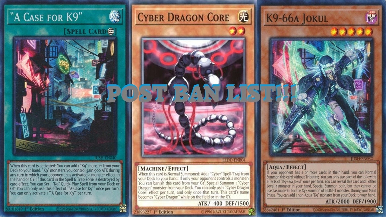 WHAT DO WE DO NOW??? - YUGIOH - K9 CYBER DRAGON - BAN LIST CHANGES