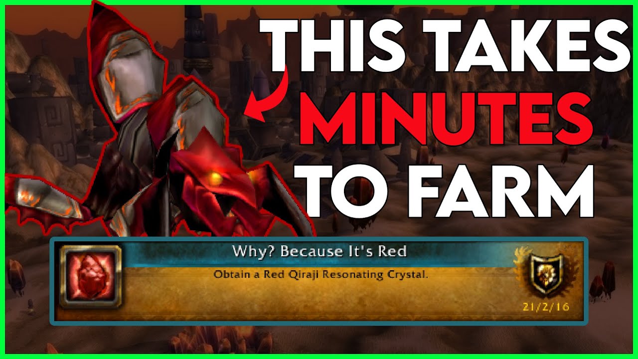 [Retail] How to obtain the 'Red Qiraji Battle Tank' in 10 minutes!