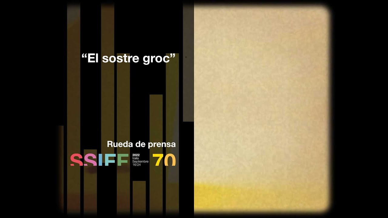Rueda de prensa ''El sostre groc (El techo amarillo)'' (S.O.) 2022