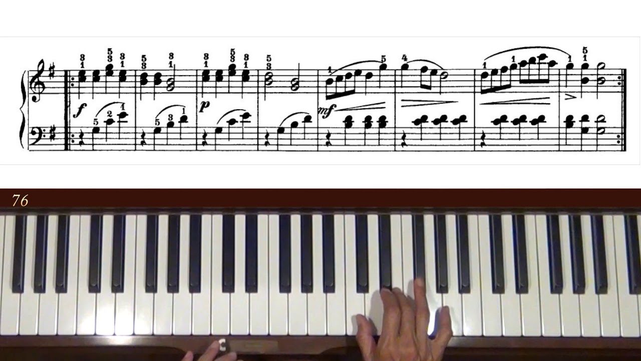 Ferdinand Beyer Vorschule im Klavierspiel Op.101, Nos. 75 to 77 Piano Tutorial