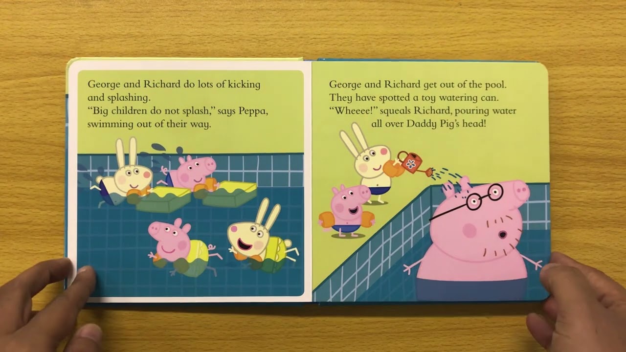 Peppa Goes Swimming - Read Aloud Peppa Pig Book for Children and Toddlers