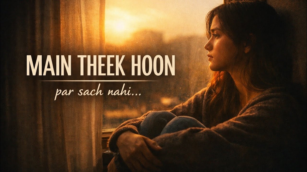  Main Theek Hoon (Par Sach Nahi) | Gen Z Silent Sad Song | Relatable Hindi song #indiehindimusic 