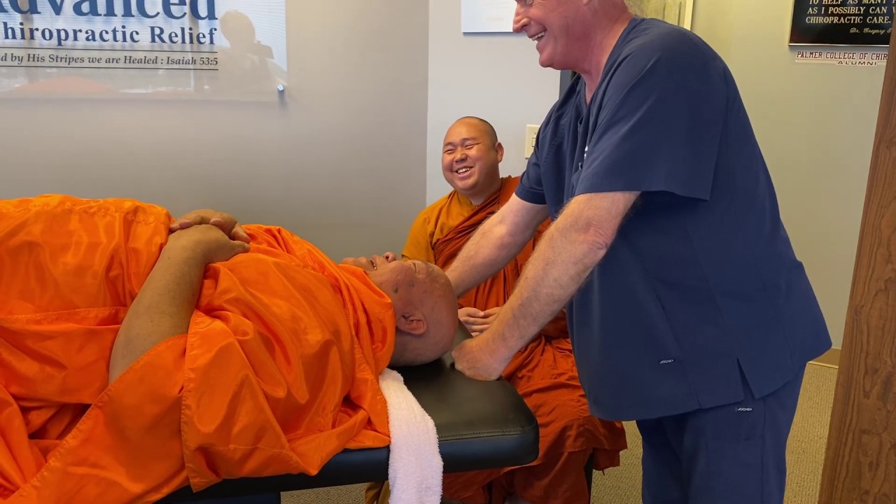 Tibetan Monk Gets His 1st Ring Dinger&reg; From Houston Chiropractor Dr Gregory 