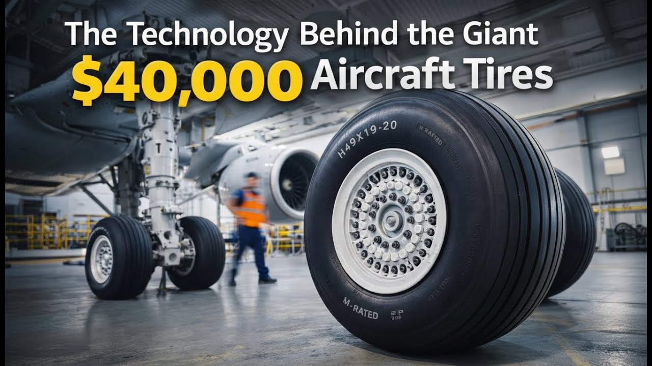 The Technology Behind the Giant $40,000 Aircraft Tires