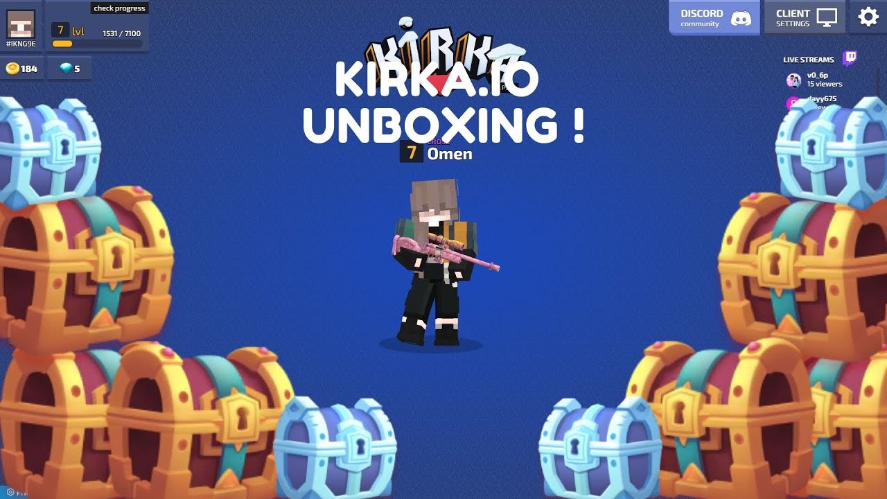 100k+ KIRKA.IO UNBOXING ! (LOTS OF LEGENDARIES)