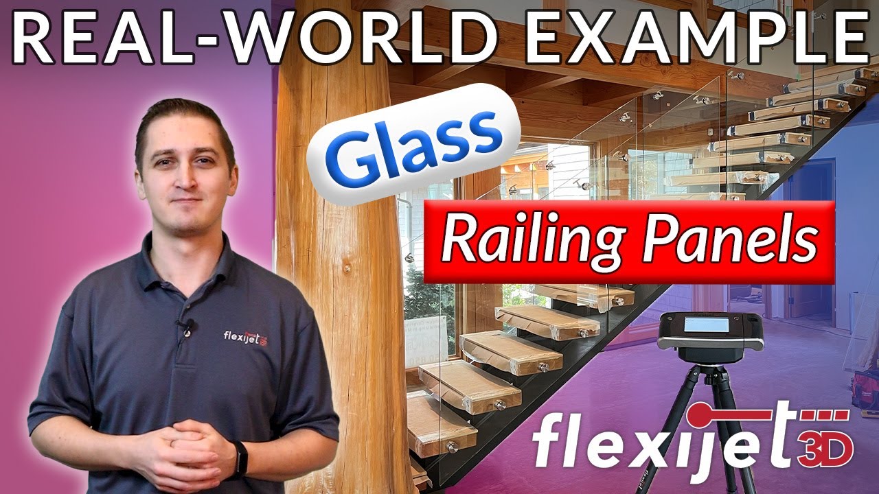 Glass railing panels - Flexijet 3D Real-World Example