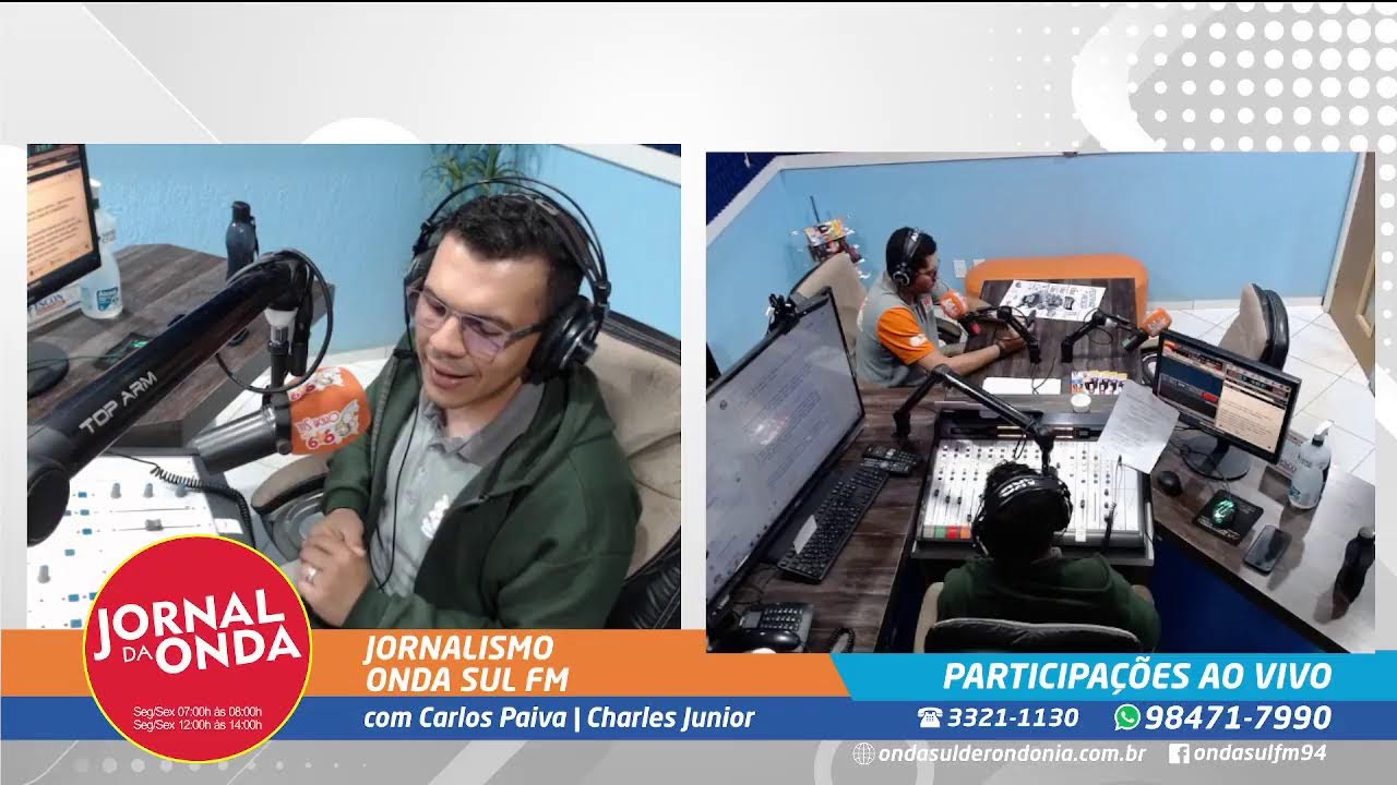 JORNAL DA ONDA  12:00h às 14:00h (AO VIVO: Carlos Paiva & Charles Junior) 11/02/2026 !