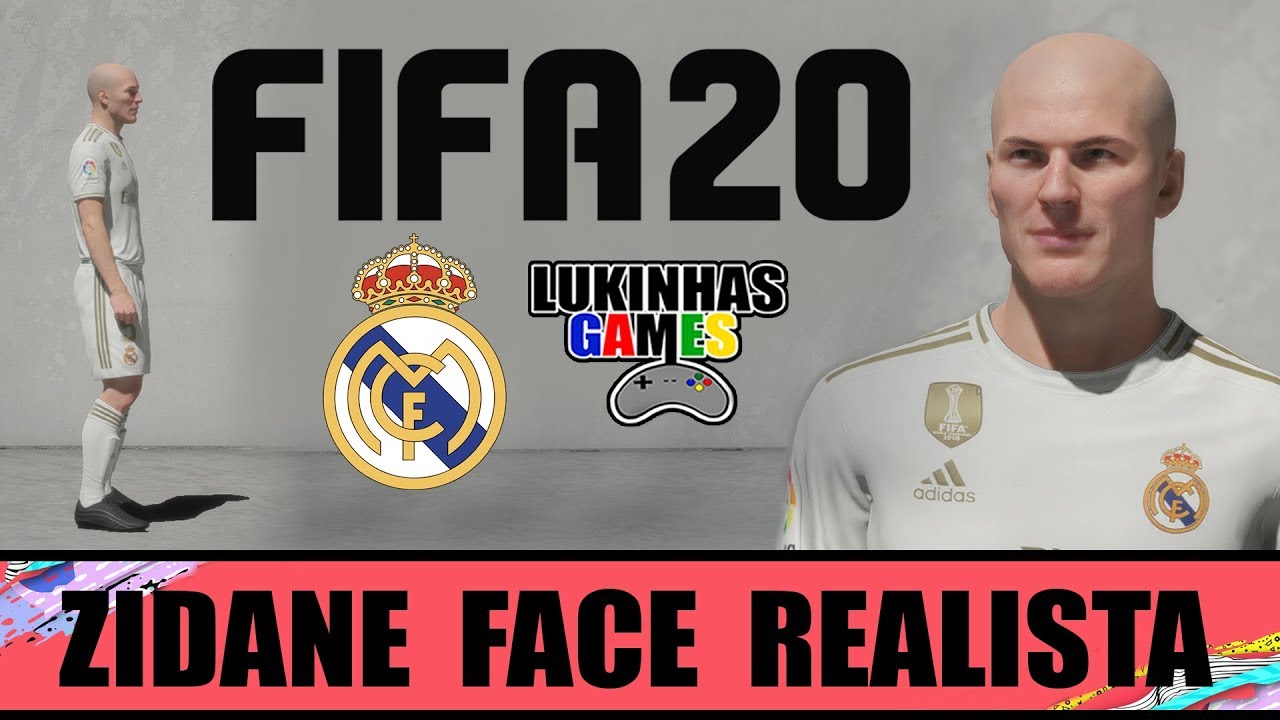 FIFA 20 - ZIDANE - REAL MADRID - FACE REALISTA / LOOK ALIKE / HOW TO MAKE / PROCLUBS