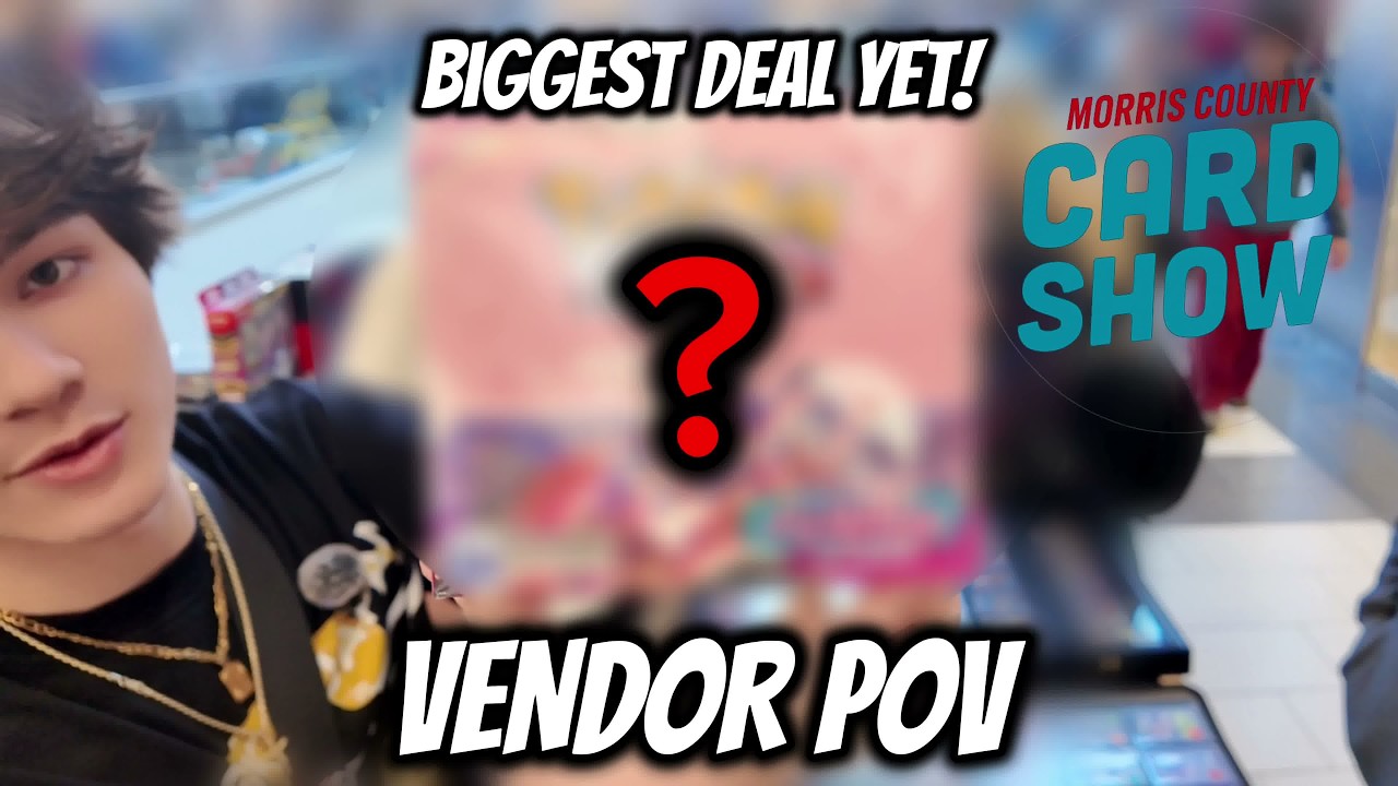 DAY 2 WAS EVEN BETTER?!?! (OUR BIGGEST DEAL YET) | Morris County Card Show Day 2 | Vendor POV