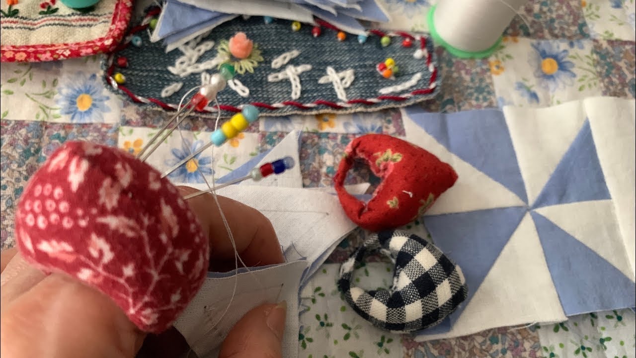 【 sewing 】 指輪 の ピンクション 作り方 / パッチワーク ピーシング 進行中