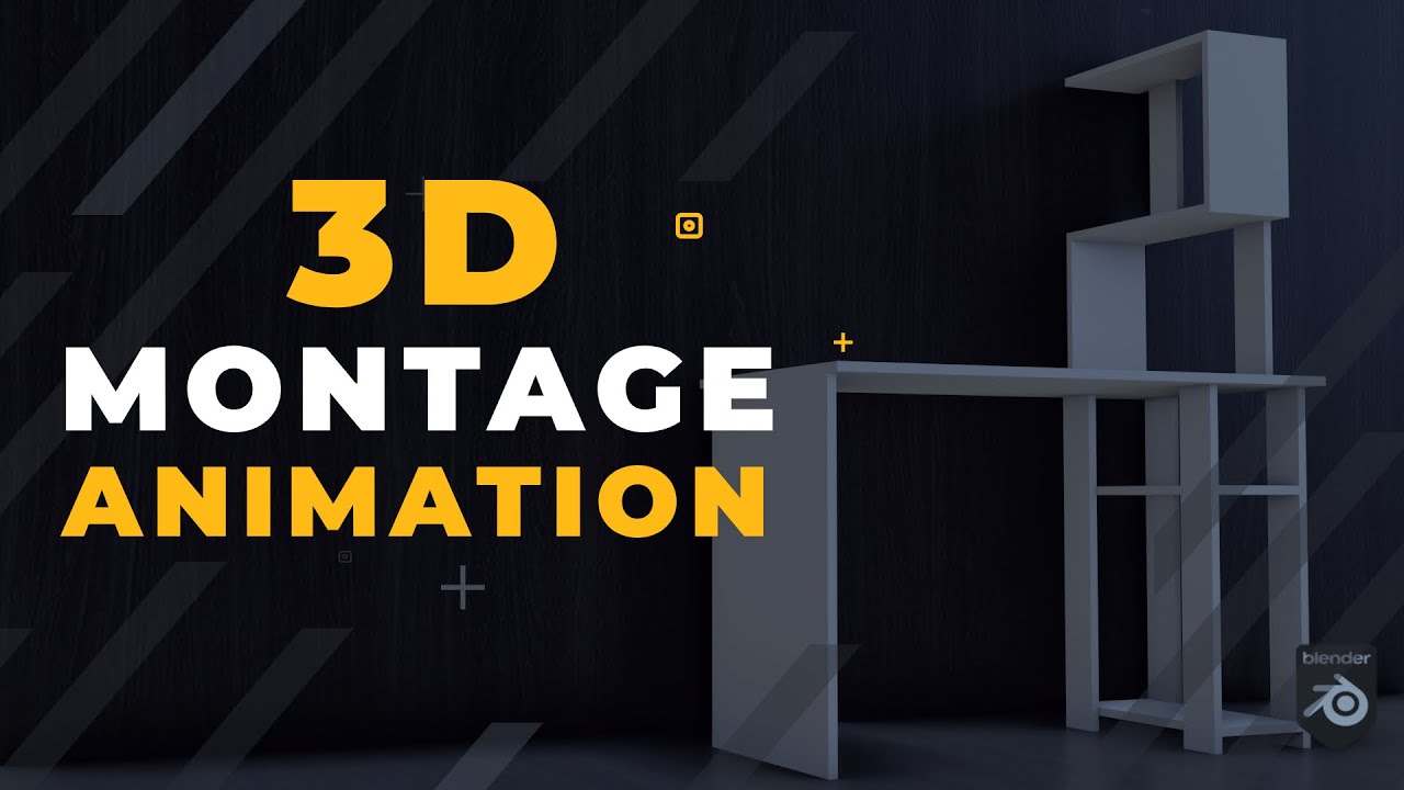Desk Montage 3D Montage Animation | Blender EEVEE -1-