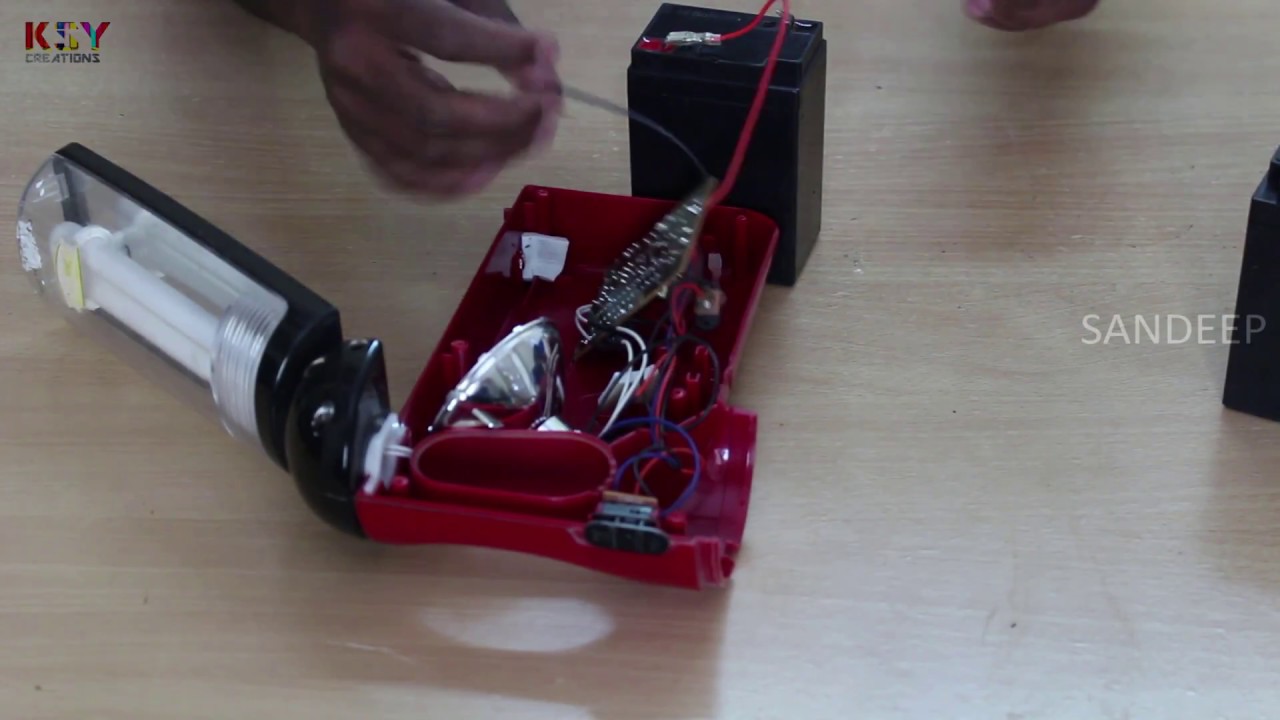 fix dead emergency light battery diy