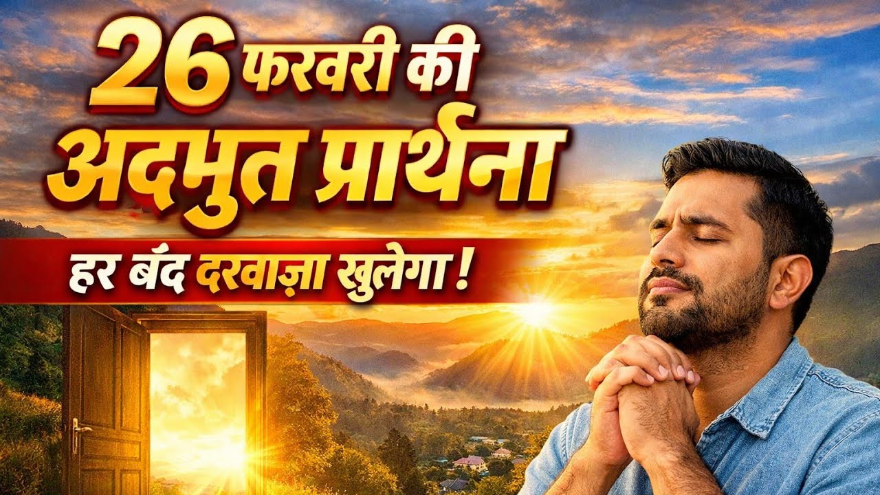 26 February Ki Prathna |प्रभु यीशु के नाम में आज की प्रार्थना | 26 February Blessing Prayer