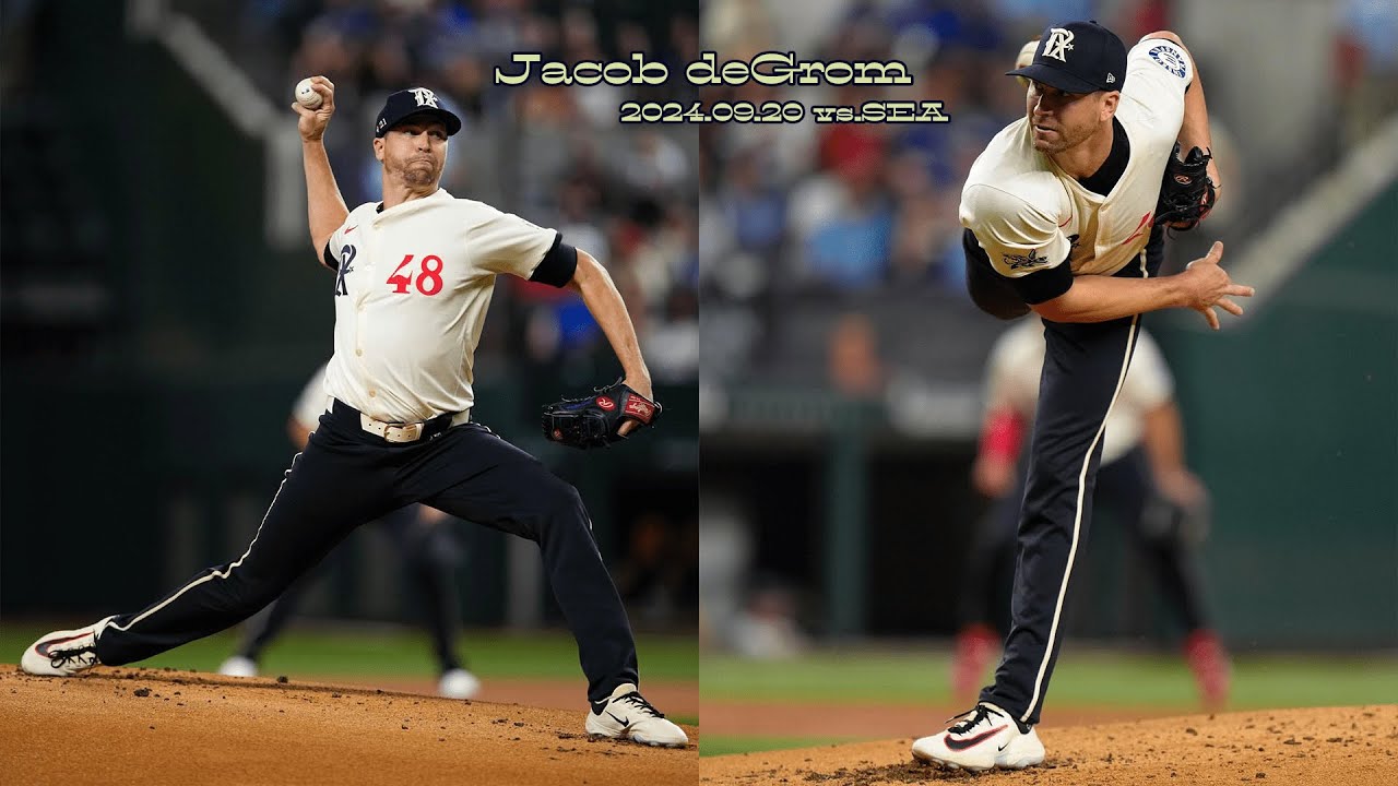 【芸術的領域】ジェイコブ・デグロム 全投球ダイジェスト(2024.09.20 vs.SEA)/Jacob deGrom's Every Pitch(2024.09.20 vs.SEA)