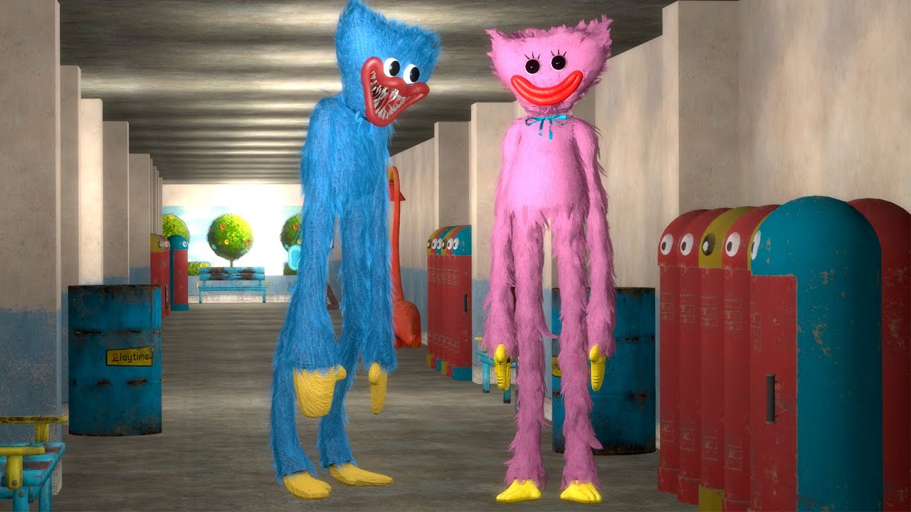 I FOUND KISSY MISSY AND HUGGY WUGGY IN THE SCHOOL (Garry's Mod)