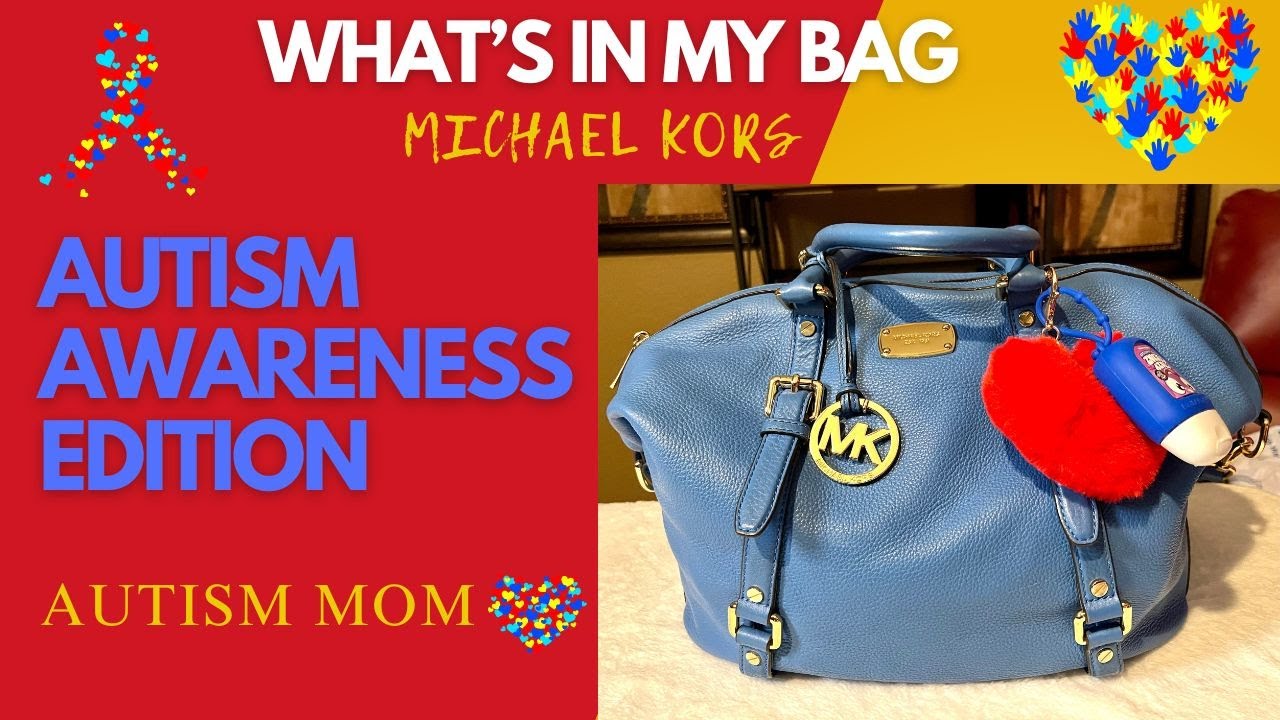 💙❤️WHAT'S IN MY BAG| Autism Edition| Michael Kors Handbag #autism #whatsinmybag