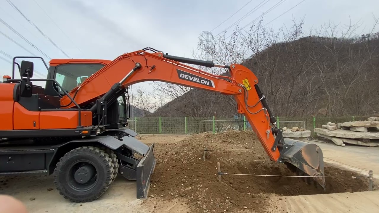 굴착기 작업 실습