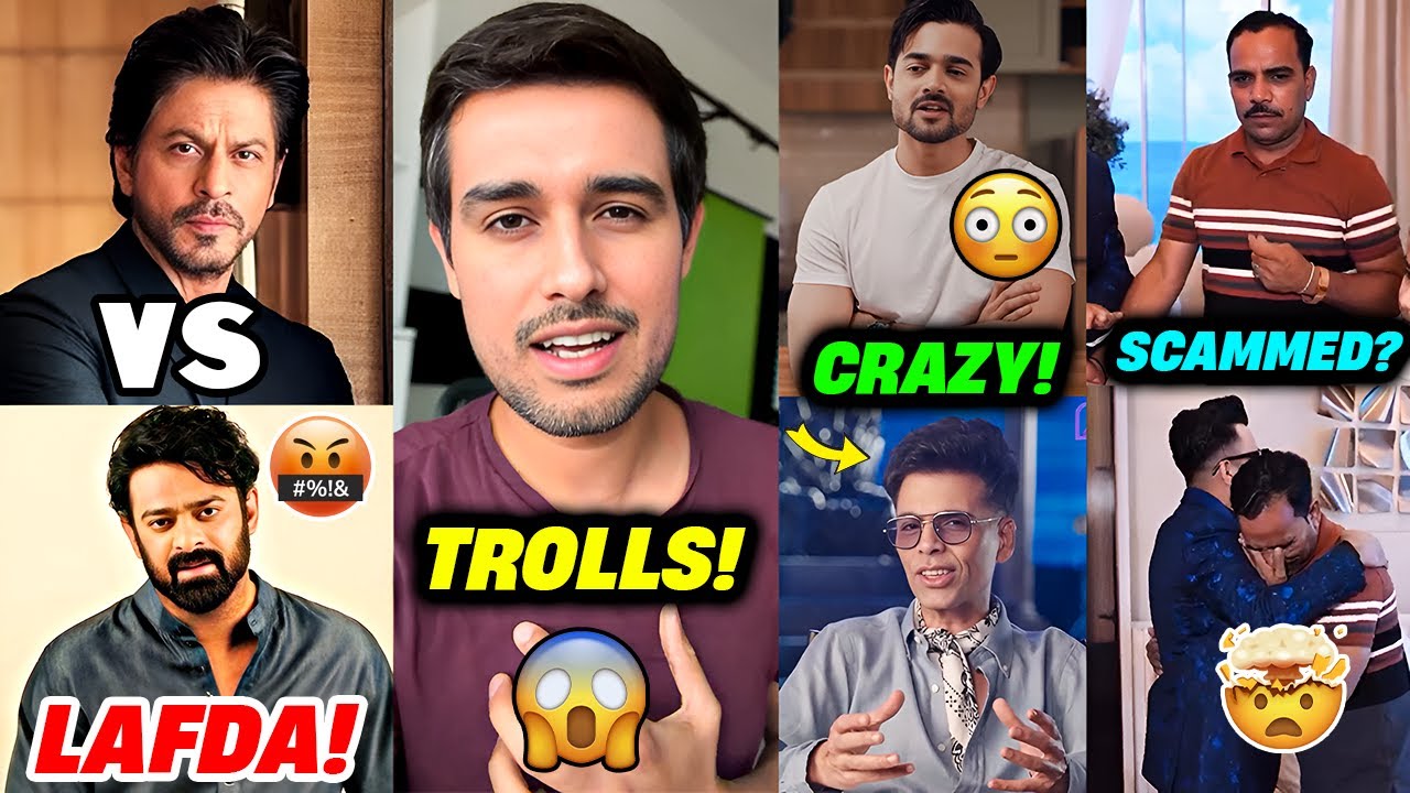 SHOCKING! 😱 Prabhas vs Shahrukh Khan | Dhurv Rathee TROLLS | Bhuvan Bam | Shadab Jakati