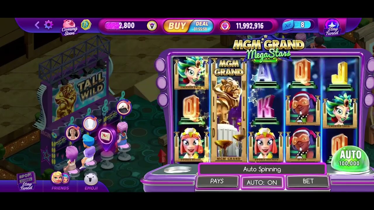 Pop Slots MGM Grand Mega Stars Slot Machine Long Play