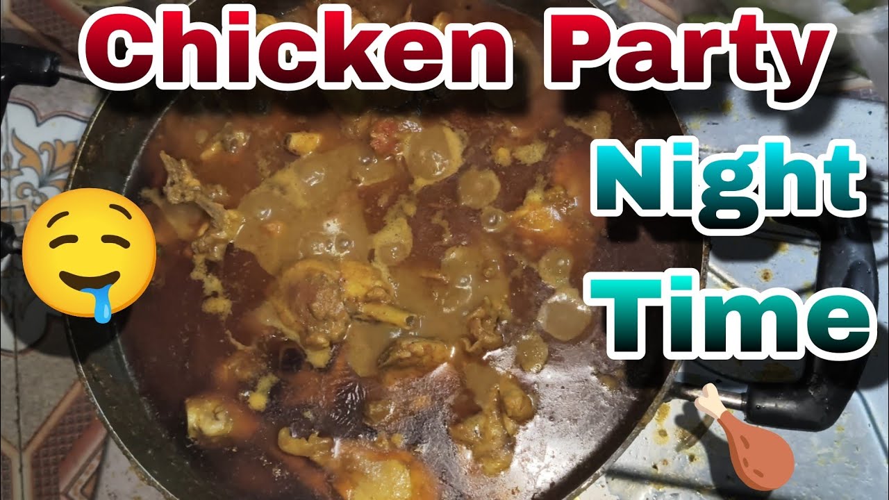 😱Night Time Party With Brothers chicken Party Full Enjoyment😎 How to make chicken 🍗 #comedyseen 