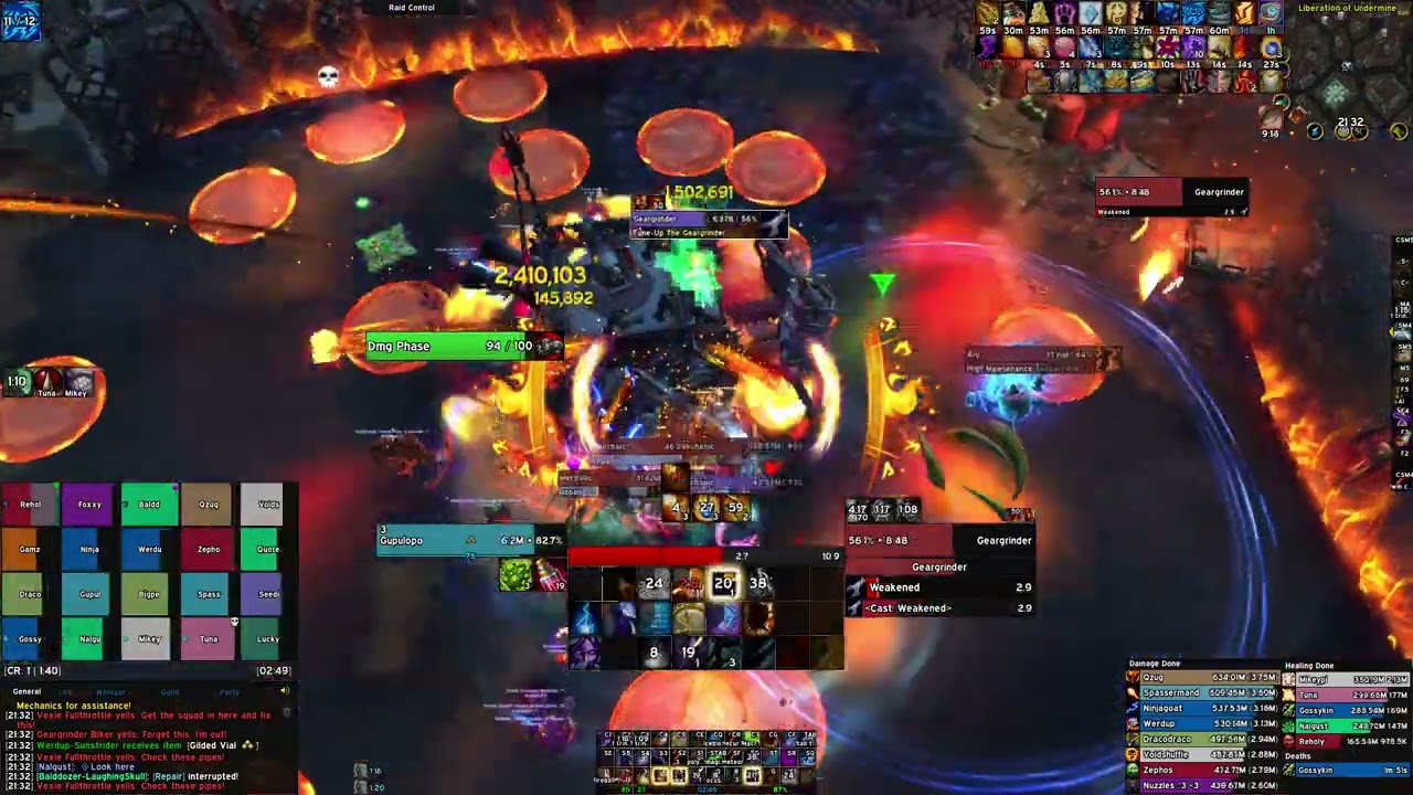 Echoes vs Mythic Vexie and the Geargrinders - Fire Mage POV