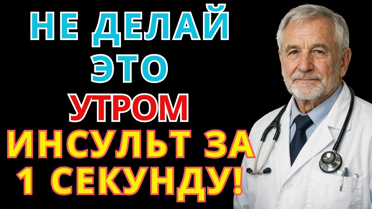 После 60: 6 утренних ошибок, которые приводят к инсульту — врач объясняет | здоровье после 60