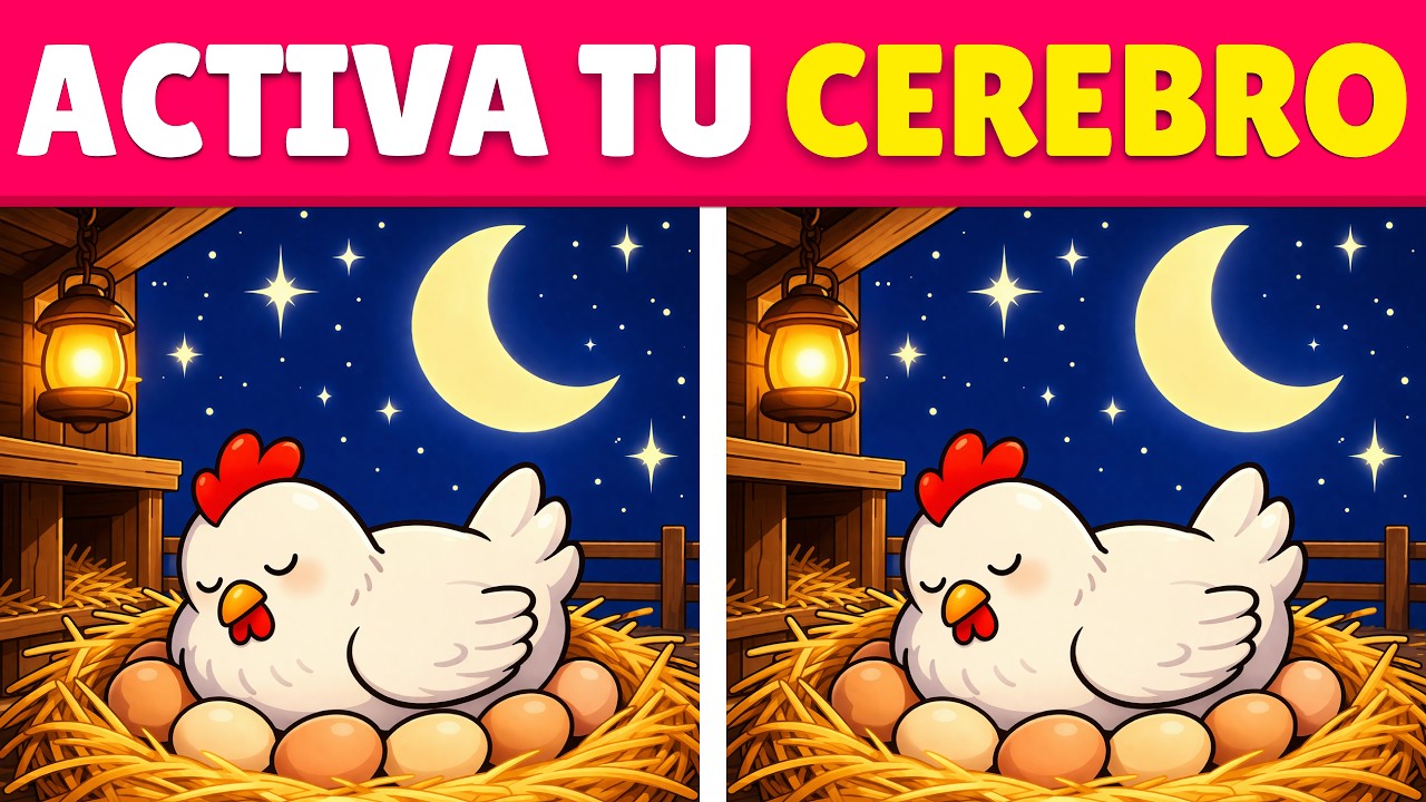 &iquest;Que Tan R&Aacute;PIDO es tu CEREBRO? 💤✨ Spot the Differences en Espa&ntilde;ol 👵🏻 MENTAL QUIZ