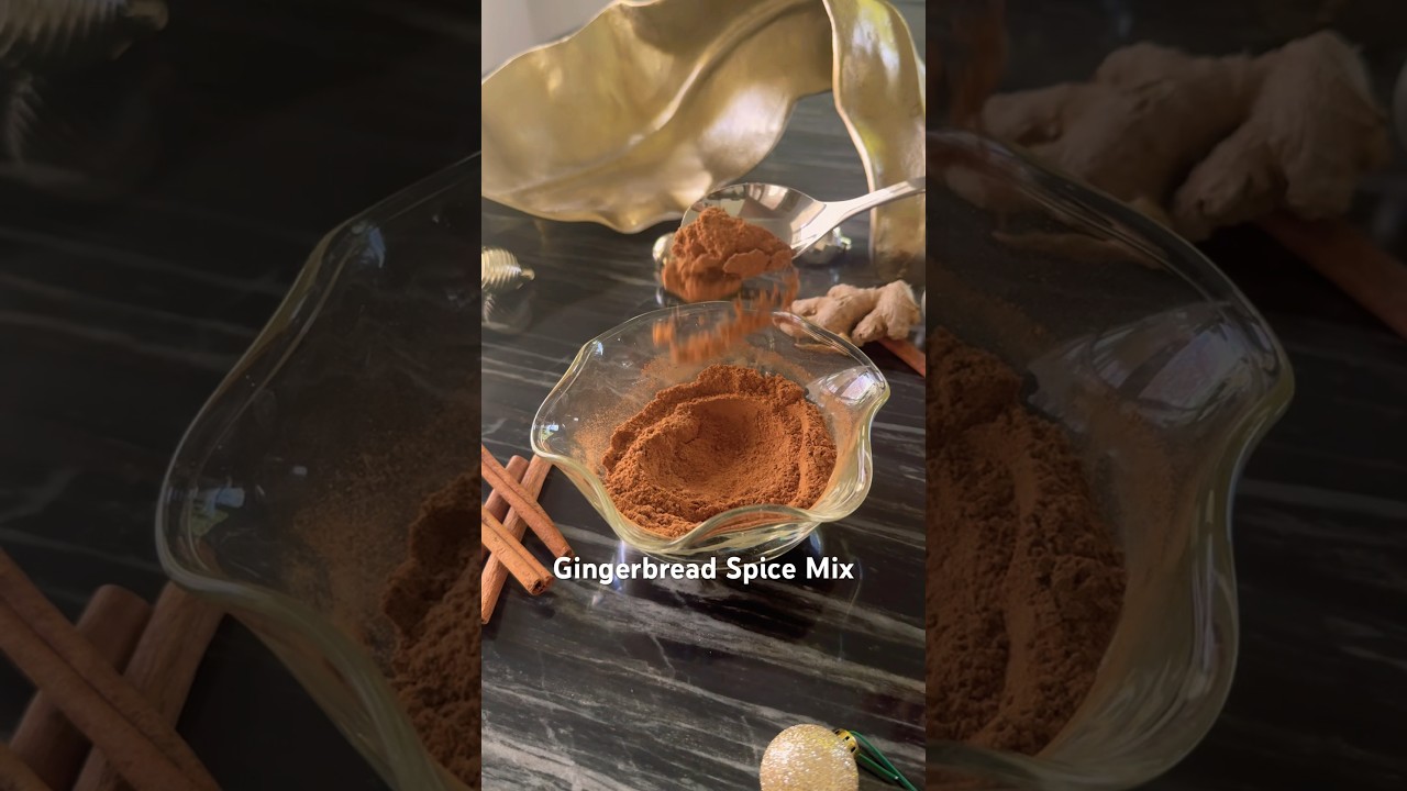 DIY Gingerbread Spice for all your festive recipes! #healthyfood #diy #easyrecipe