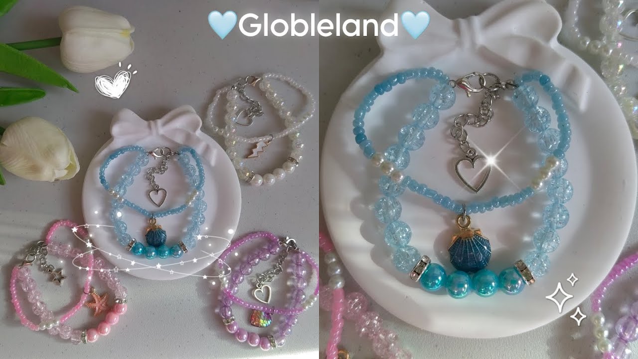 DIY Beaded Bracelet using Globleland Bead Kit | Bracelet Tutorial ✨