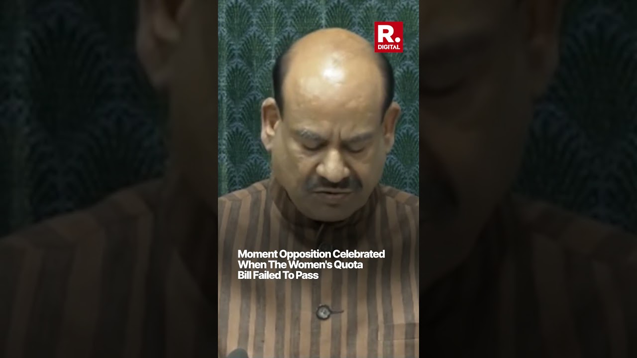 Moment Opposition Celebrated When Women's Quota Bill Failed To Pass