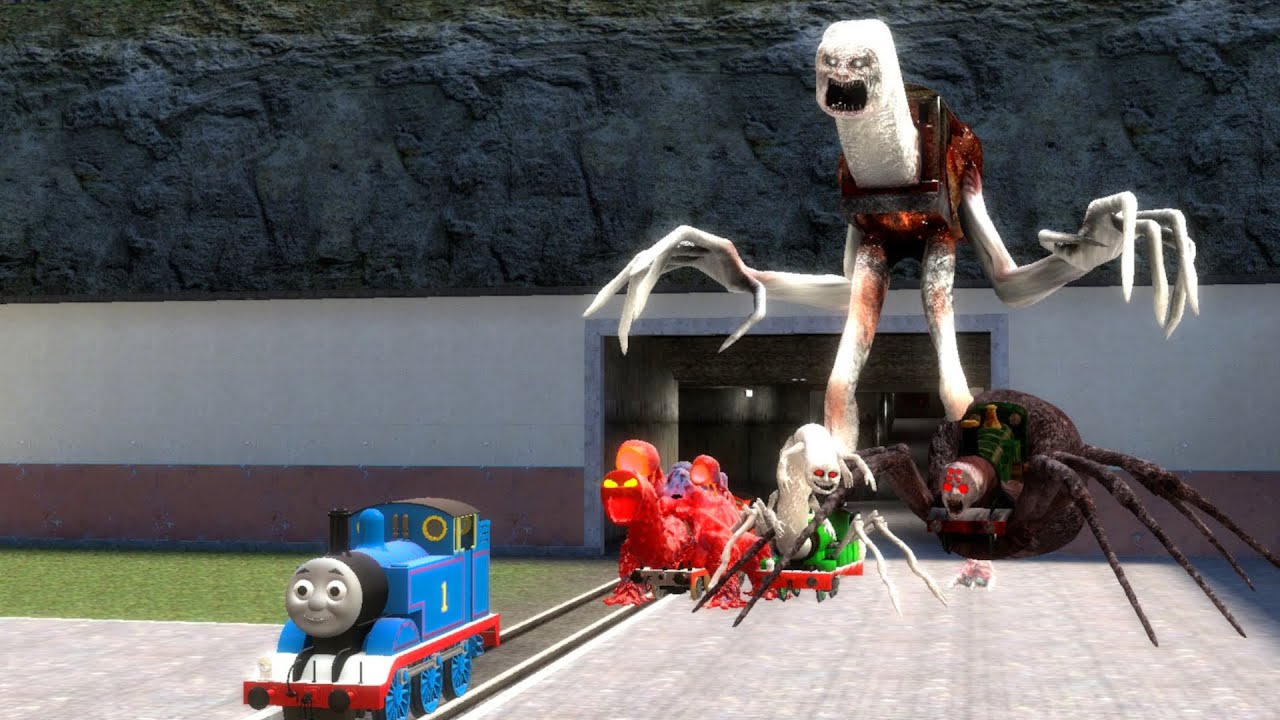 Building a Thomas Train Chased By Cursed Train Monster in Garry's Mod??
