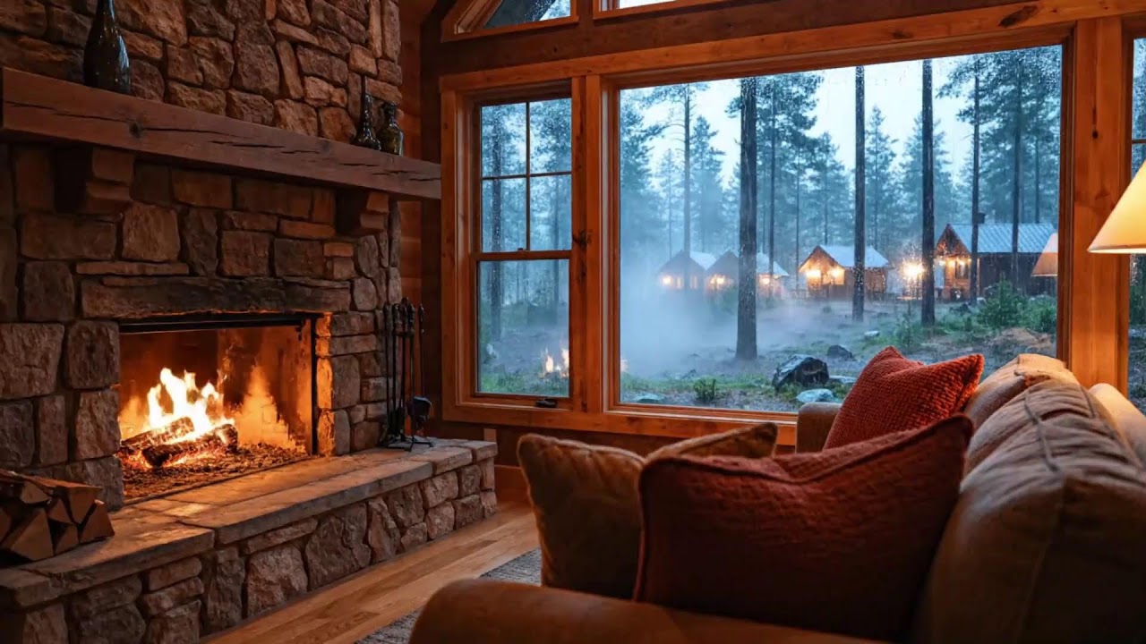 Warm Fireplace Jazz ASMR — Calm, Cozy & Relaxing