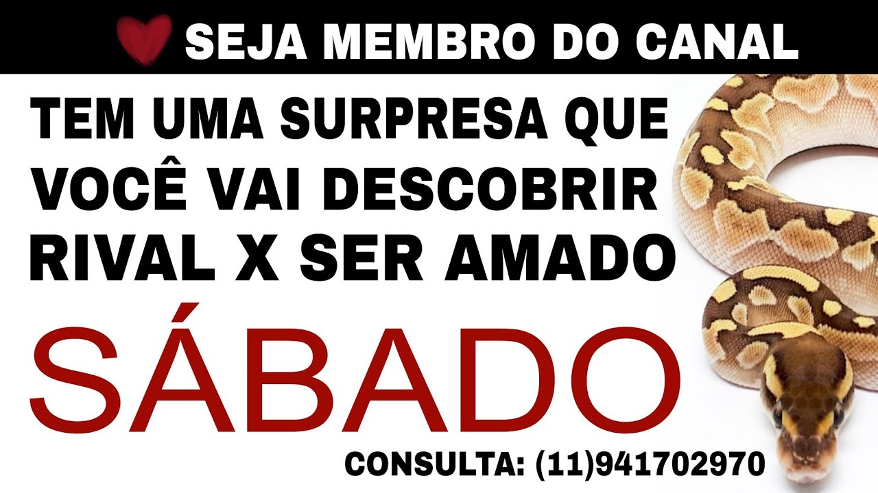 ⚠️ Tem uma surpresa que você vai descobrir sobre a rival e ser amado - rival e ser de luz - sábado