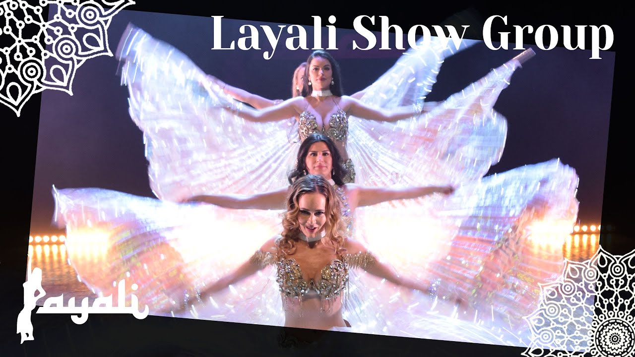 Belly dance with LED Isis Wings - Vivaldi by Artem Uzunov - Summer Fantasy