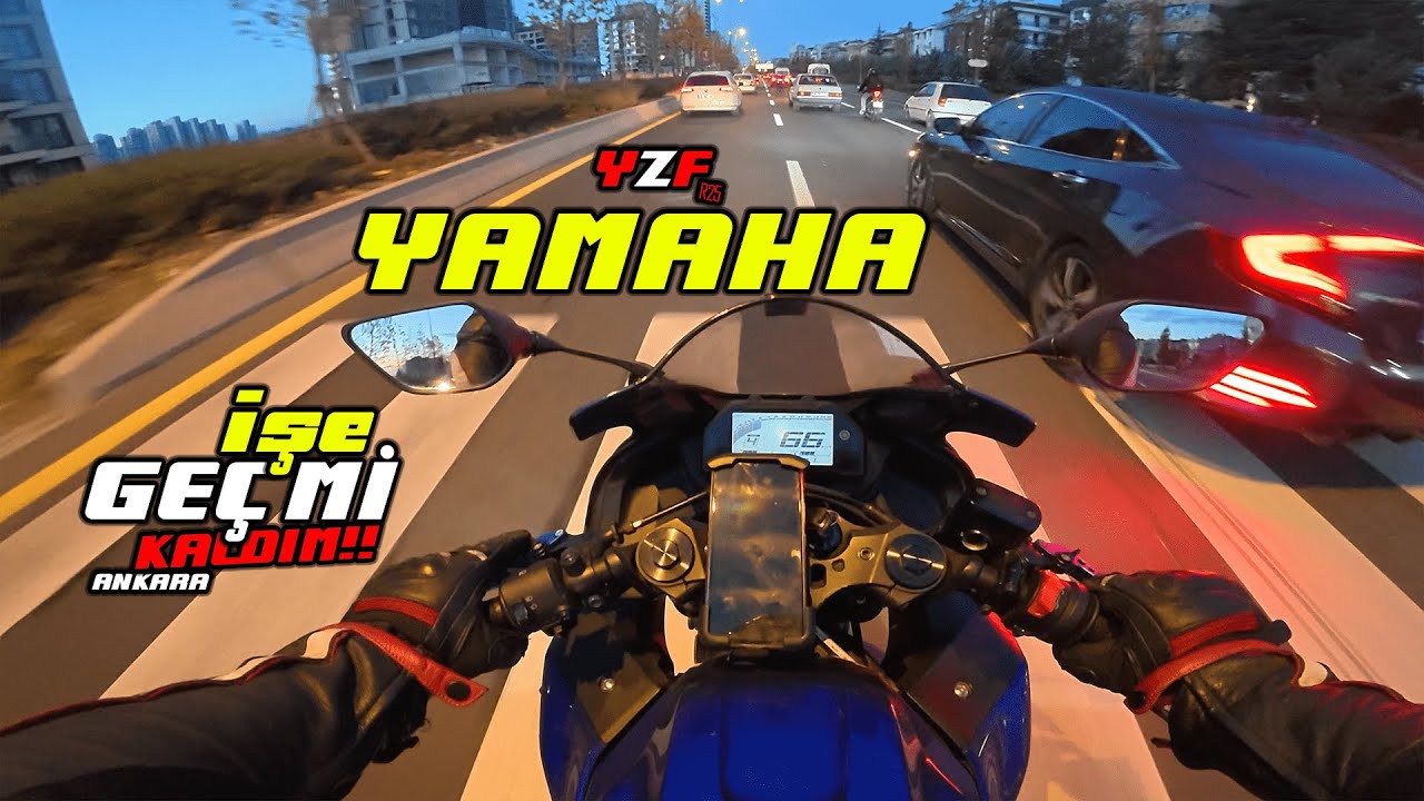 R25 ile İşe Geç Kaldım | Motovlog Ankara | Sabah mı Gece mi ? | #ankara #R25