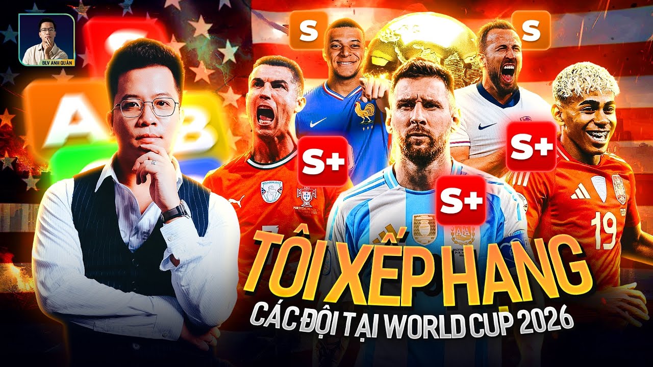 THE LOCKER ROOM | TÔI XẾP HẠNG 20 ĐỘI TUYỂN MẠNH NHẤT WORLD CUP 2026