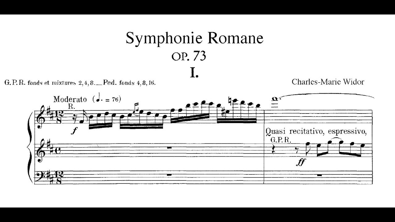 WIDOR Organ Symphony #10, op. 73 