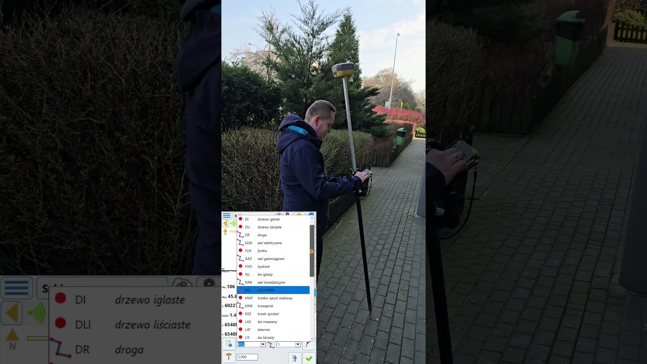 Topcon Hiper XR  - pomiar budynku