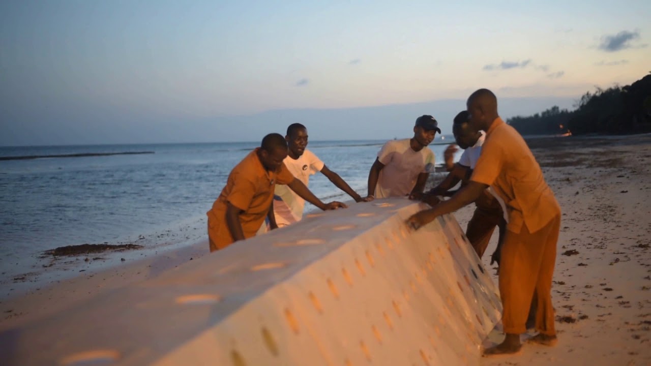 Sandsaver Beach Erosion Solution Install at Swahili Beach Resort Diani Beach, Kenya- Part 1