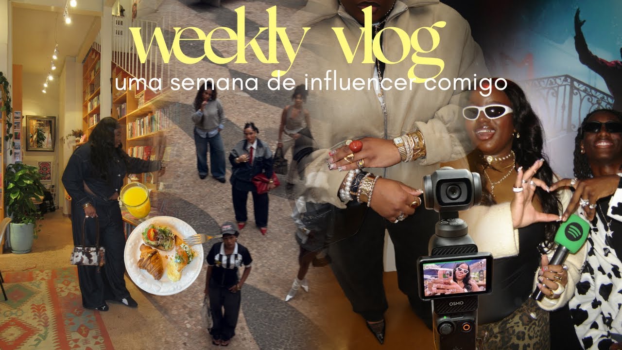 WEEKLY VLOG: uma semana de influencer comigo