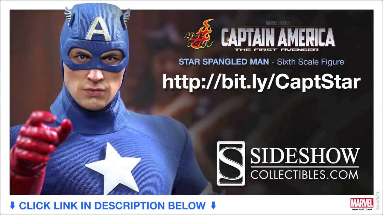 Captain America First Avenger Hot Toys Star Spangled Man Captain America 1/6 Scale Figure Review